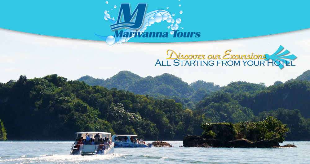 Samana Excursion and Tour for Hotel - All Tours and Excursions from your Hotel organized by Marivanna Tours in the Town of Samana. Boat Excursion and Tour in Samana Bay...